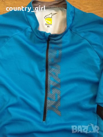 alpinestars jersey - страхотно мъжко джърси КАТО НОВО, снимка 4 - Спортни дрехи, екипи - 29387202
