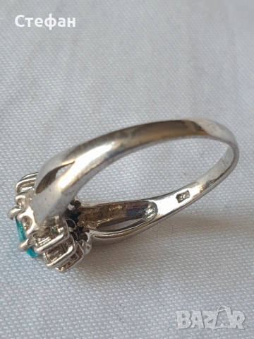 Сребърен пръстен, снимка 6 - Пръстени - 54266805