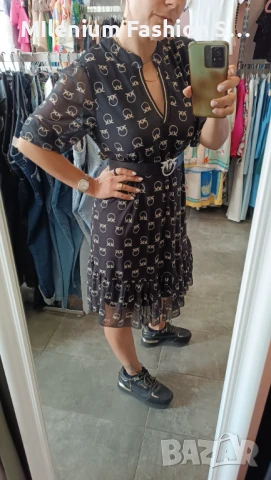 Уникална лека рокля с колан, снимка 2 - Рокли - 50493693