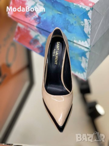 💥⚡Yves Saint Laurent два цвята дамски обувки на ток⚡💥, снимка 3 - Дамски обувки на ток - 44243919