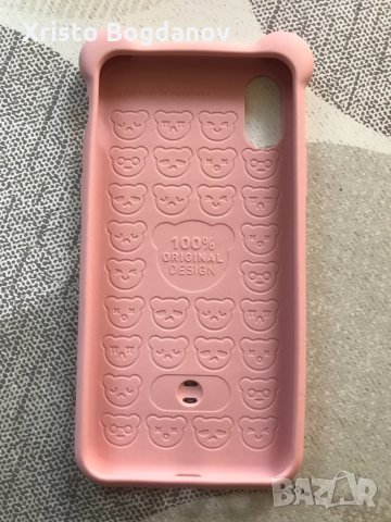 Калъф за телефон Baseus Bear за iPhone XS Max,розов, снимка 2 - Калъфи, кейсове - 31686113