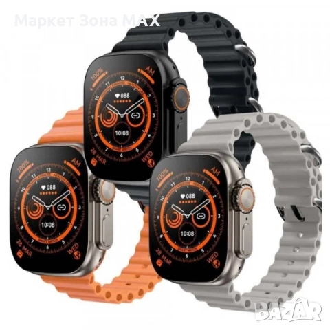 Ново поколение Смарт часовник T900 Ultra 2 - Батерия 500mAh до 10 Дни. - Гаранция 12 месеца , снимка 5 - Мъжки - 52917603