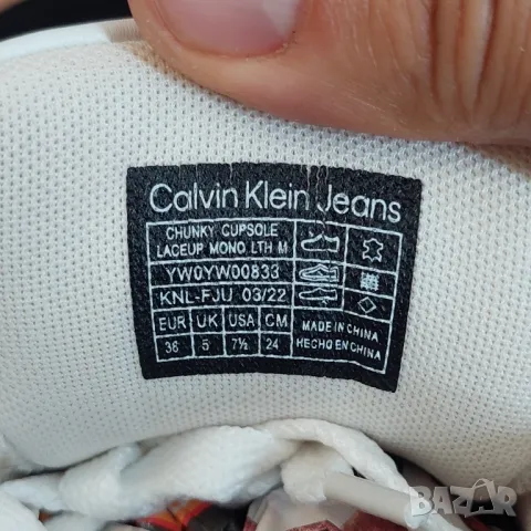 Calvin Klein Jeans Chunky Cupsole сникърси / маратонки номер 38, снимка 9 - Маратонки - 47368258