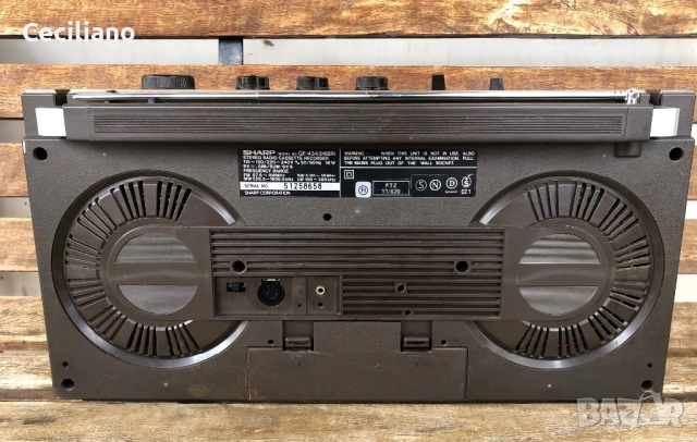 Радиокасетофон SHARP GF 4343 H(BR) , снимка 9 - Радиокасетофони, транзистори - 54281524