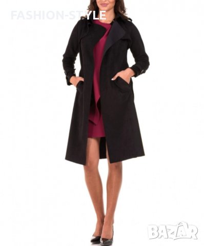 Марково черно палто, снимка 1 - Палта, манта - 36441222