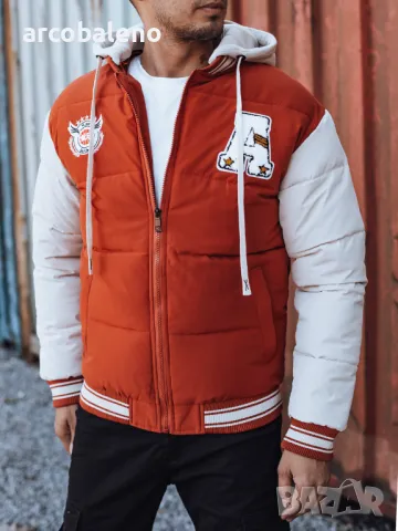 Мъжко зимно яке с качулка, 2цвята , снимка 6 - Якета - 47438592