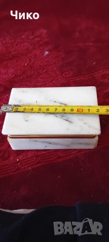 Стара мраморна бижутерска кутия, снимка 8 - Антикварни и старинни предмети - 53140863