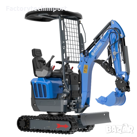 Мини багер RIPPA R13 PRO – KUBOTA (3 цилиндъра)– 1.2 т | 120° завъртане на стрелата, снимка 16 - Индустриална техника - 52720274