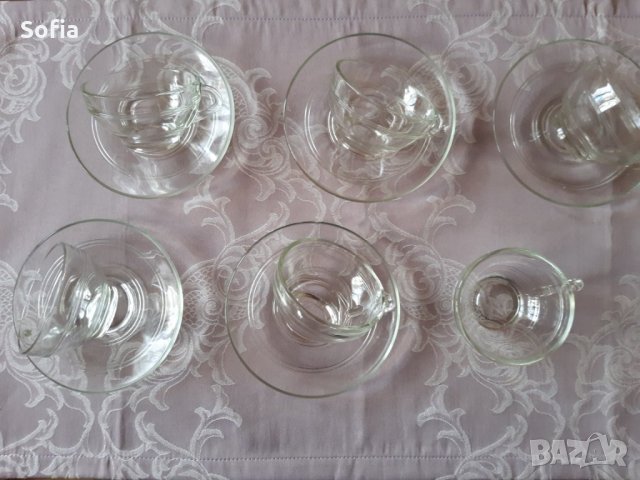 Ретро Сервиз Белотерм 12+2броя дебелостенни огнеупорни чаши/чинийки кафе от 80те, снимка 4 - Сервизи - 32157167