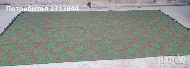 Ръчно тъкан старинен килим, снимка 3 - Други стоки за дома - 50872066