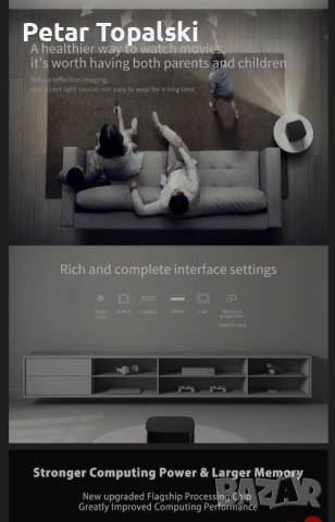 XGIMI H3 лазерен проектор, снимка 3 - Плейъри, домашно кино, прожектори - 50800789