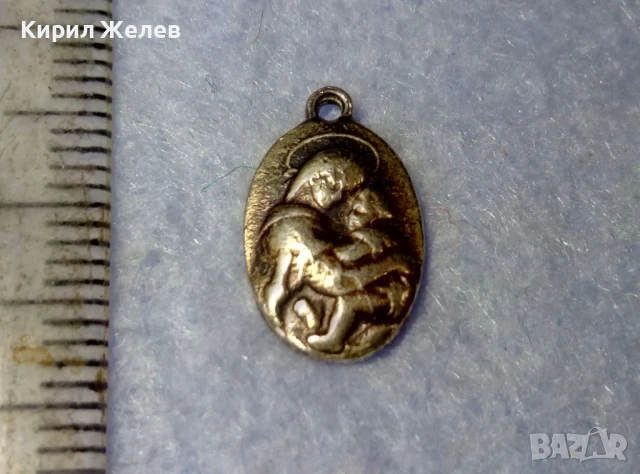 СТАРА СРЕБЪРНА ИКОНКА СВЕТИ ЙОСИФ с МЛАДЕНЕЦА ИИСУС ПАТИНИРАНО СРЕБРО ВИСОКА ПРОБА АРТ РАБОТА 30298, снимка 6 - Антикварни и старинни предмети - 50542206