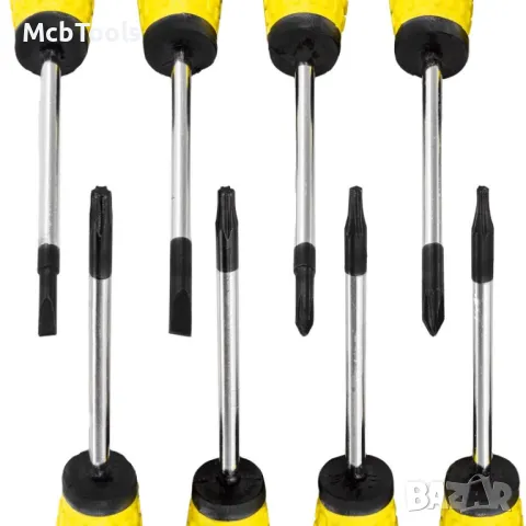 Комплект отвертки и битове 100 части STAHLMAYER, снимка 4 - Отвертки - 49982409