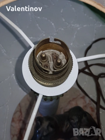 Старинна настолна лампа , снимка 3 - Настолни лампи - 53932507