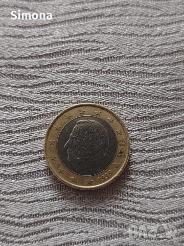 1 евро монета Белгия 1999 г. 