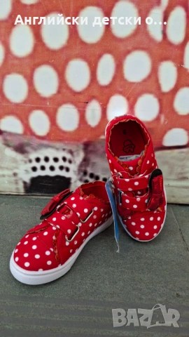 Английски детски кецки с Мини Маус, снимка 4 - Детски гуменки - 54333502