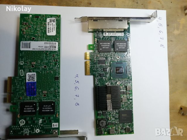 LAN PCI-e карта  1000х2, 1000х4, INTEL PRO, снимка 3 - Мрежови адаптери - 21546869