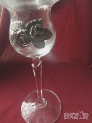 Продавам чаша с метални цветя, снимка 7 - Други - 30096620