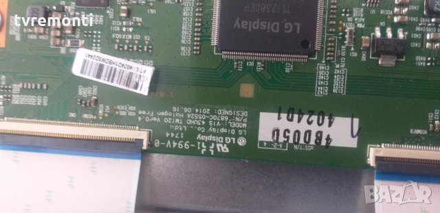 TCon BOARD LG display Co LTD MODEL , V15 43UHD TM120 Ver0.4 , P/N 6870C-0552A, снимка 3 - Части и Платки - 30311422