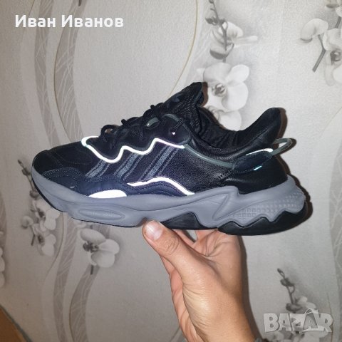 оригинални кожени маратонки ADIDAS OZWEEGO CORE BLACK номер 43 1/3, снимка 12 - Маратонки - 41497630