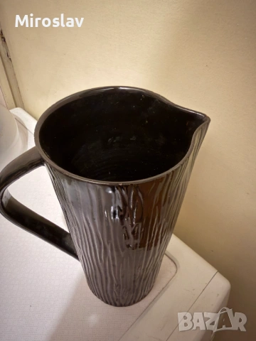 Кана - Троянска керамика - битова / ретро 28см., снимка 3 - Антикварни и старинни предмети - 54277888