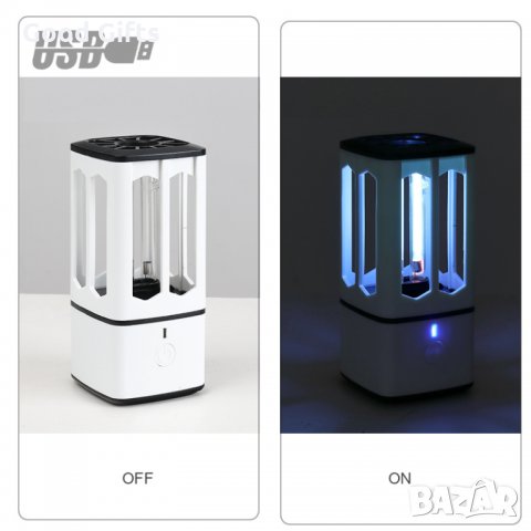 Портативна лампа за дезинфекция и стерилизация UV + озон, снимка 2 - Други стоки за дома - 30322849