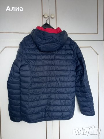 Шушляково тъмносиньо яке с качулка, снимка 6 - Якета - 39647826