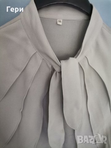 Елегантна риза в сивата гама, снимка 3 - Ризи - 33699521