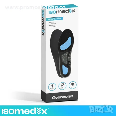 Анатомични гел стелки ISOMEDIX, снимка 14 - Ортопедични стелки - 56273359