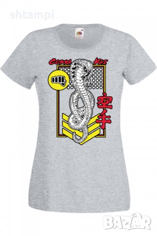 Дамска тениска Филм,Cobra kai 02,Игра,superhero,Изненада,Подарък,Повод,