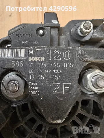 Алтернатор генератор за Opel Astra / Zafira 2.0 turbo / Астра Зафира 2,0 турбо - 13156054, снимка 3 - Части - 56168953