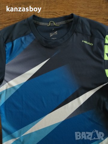 HEAD VISON GRAPHIC BLUE T-SHIRT - страхотна мъжка тениска КАТО НОВА, снимка 2 - Тениски - 40506938