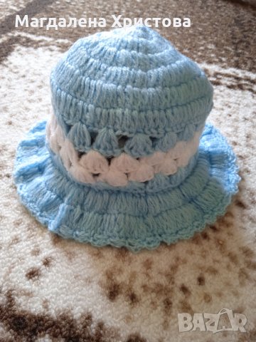 Бебешки плетени шапки, снимка 6 - Бебешки шапки - 34101038