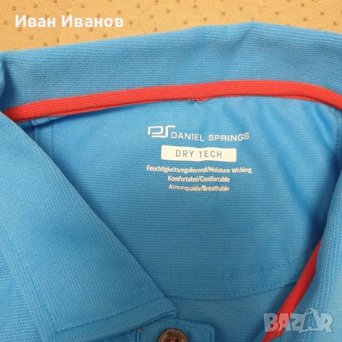тениска с яка  Daniel Springs Polo  размер Л , снимка 3 - Тениски - 40431717