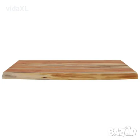 vidaXL Стенен рафт, 60x40x3,8 см, правоъгълен, масив акация, жив ръб, снимка 4 - Етажерки - 56147304