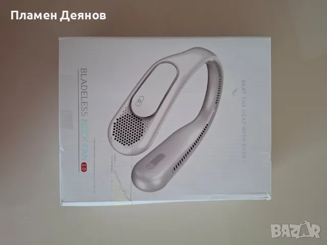 Вентилатор за врата Dnenellr, преносим, акумулаторен, 3 скорости, за мъже и жени, снимка 2 - Вентилатори - 56150524