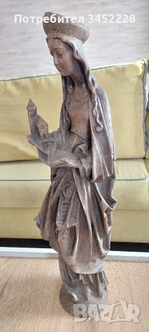 Дърворезба масив за ценители височина 50см , снимка 2 - Декорация за дома - 54237836