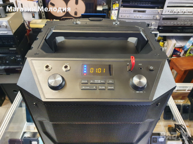 Караоке колона / Тонколона Fenda F&D T5 Trolley, 2.1, 33W, караоке, 3.5mm AUX, 6.3mm AUX, USB, FM, B, снимка 7 - Караоке - 44532190