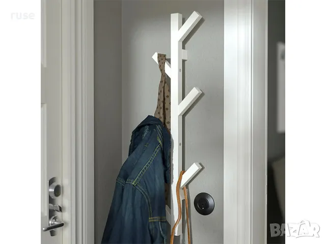 НОВИ! Закачалка за дрехи 6 куки стенен монтаж Два цвята, снимка 7 - Закачалки - 48592685