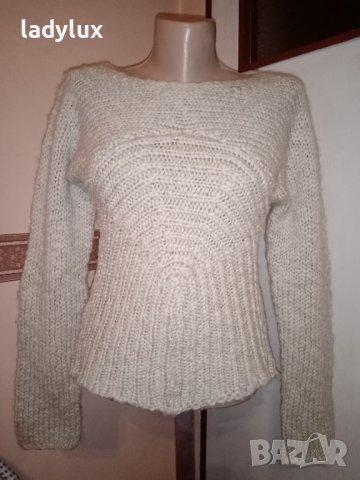 Trussardi Jeans, Плетена Блуза, Размер S/M. Код 1877, снимка 7 - Блузи с дълъг ръкав и пуловери - 38099057