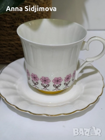 Български костен порцелан сервиз за чай 