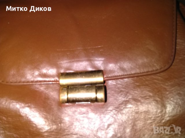 Texier made in France vintage маркова раница дебела естествена кожа 31х27х10см, снимка 3 - Чанти - 42704256