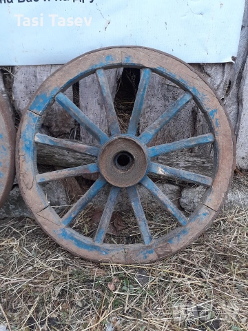 колела от каруца, снимка 3 - Декорация за дома - 53220120