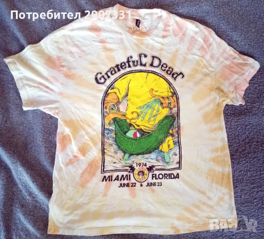 Тениска групи Grateful Dead. репринт 1974, снимка 1 - Тениски - 47359278