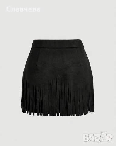 Дамска пола с ресни, снимка 2 - Поли - 54101193