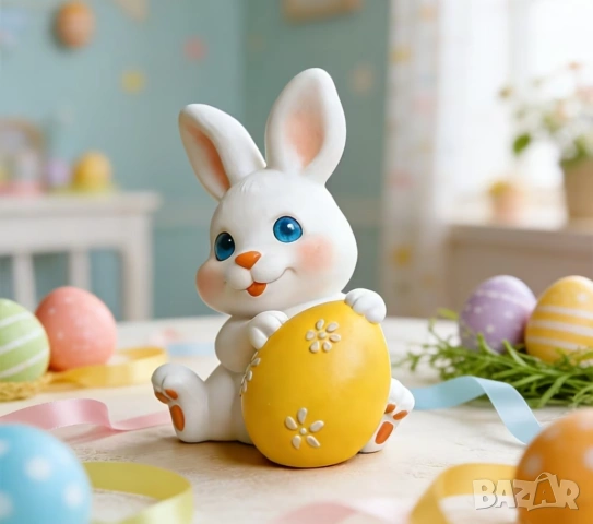 Молд зайче с великденско яйце , снимка 6 - Форми - 53257811