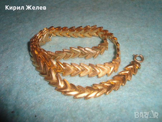 ПОЗЛАТЕН ВИНТИДЖ ЛАНЕЦ КОЛИЕ от НЕРЪЖДАЕМА СТОМАНА ЗДРАВО и КРАСИВО 6149, снимка 5 - Колиета, медальони, синджири - 35261238