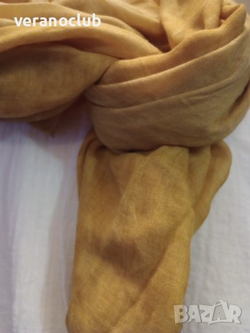 Дамски шал цвят Горчица