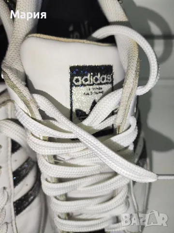 Оригинални маратонки adidas Superstar x Swarovski (модел FX7480), 40 номер, снимка 16 - Маратонки - 55801099