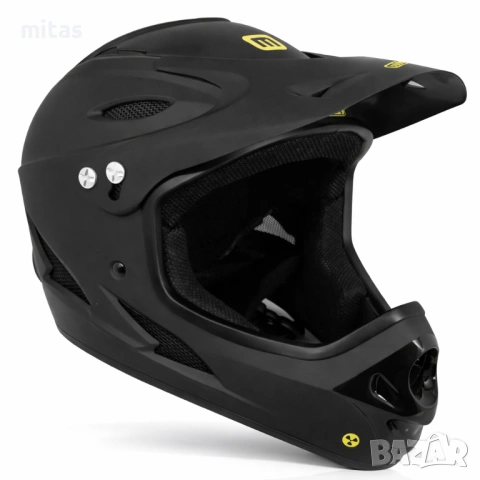 Кросова каска M-WAVE, Full Face, EN, Тегло: 870г, Размер: M/L, снимка 4 - Аксесоари за велосипеди - 52311912